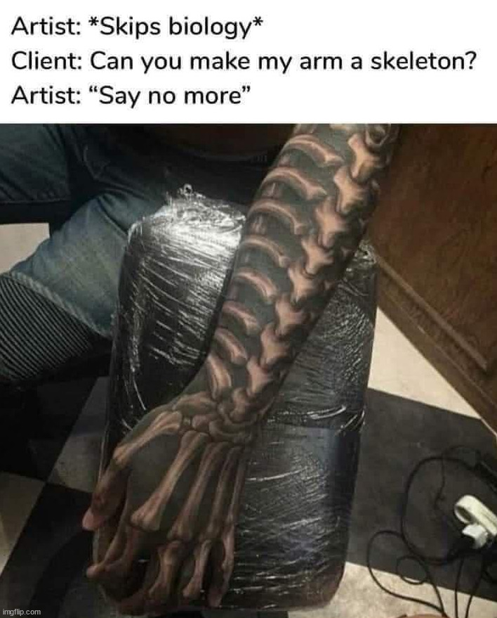 image tagged in bad tattoos | made w/ Imgflip meme maker