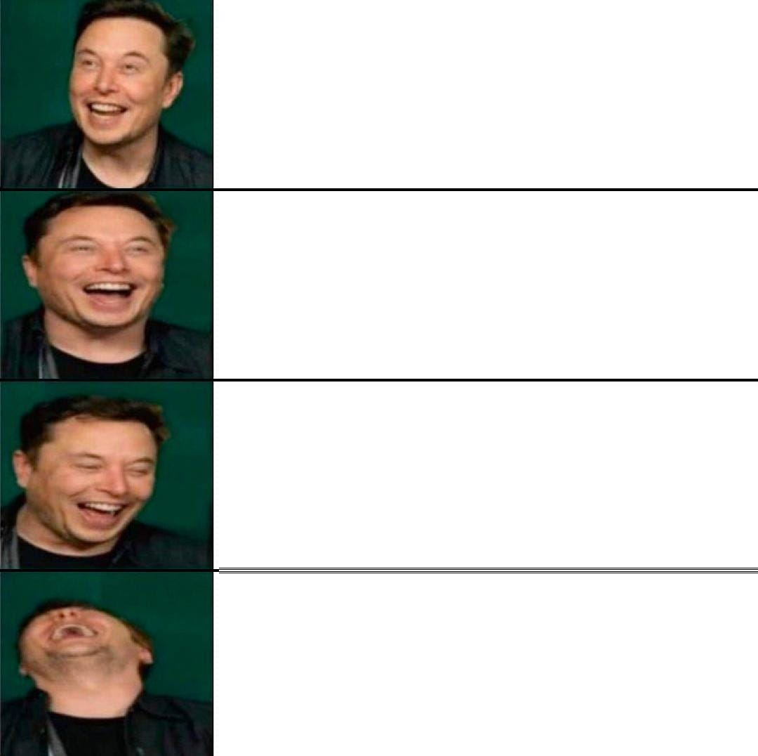 Elon Musk Laughing Blank Template Imgflip