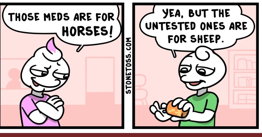 Stonetoss horse med Blank Meme Template