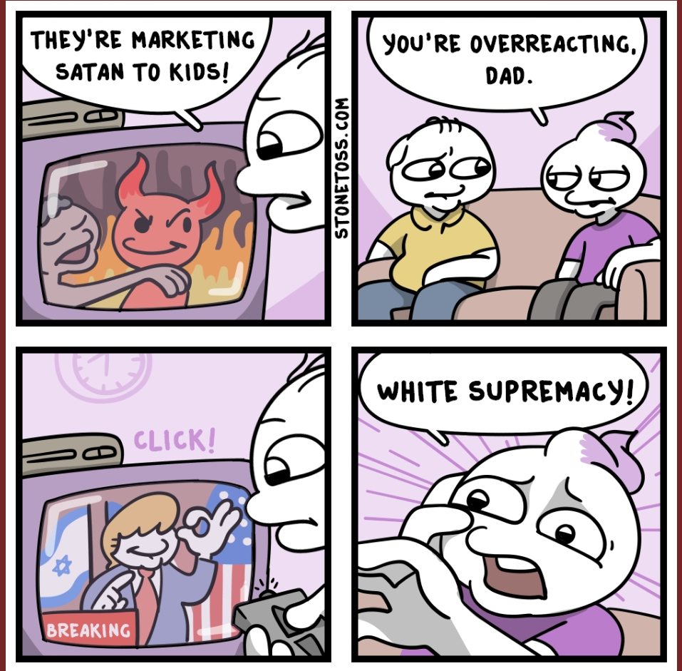 High Quality Stonetoss Satan white supremacy Blank Meme Template