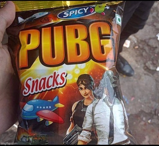 gaming is intense, but PUBG snacks are SERIOUSLY intense | image tagged in bruh | made w/ Imgflip meme maker