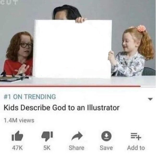 kids describe god to an illustrator Blank Meme Template