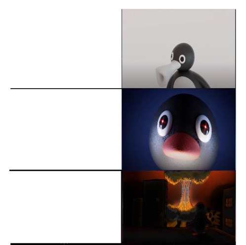 High Quality noot noot (nukes ending) Blank Meme Template