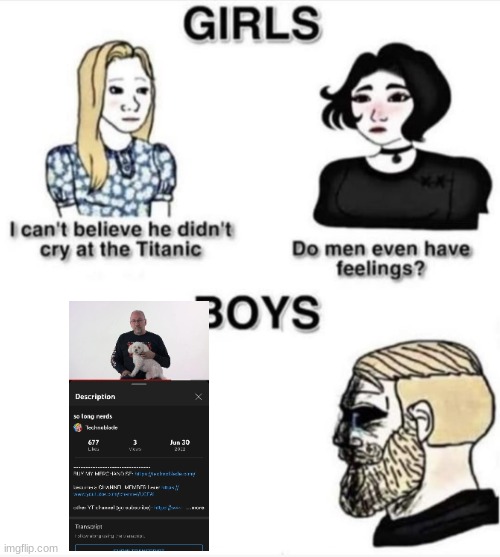 Do men even have feelings | image tagged in do men even have feelings | made w/ Imgflip meme maker