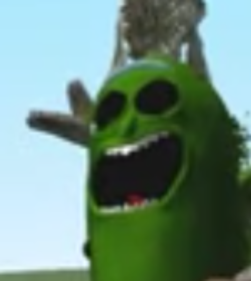 High Quality pickle rick screaming part 2: electric boogaloo Blank Meme Template