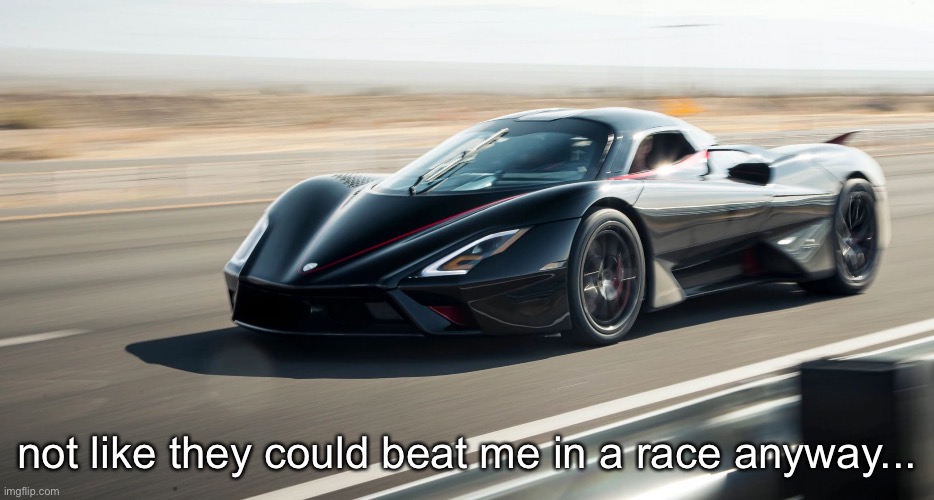 not like they could beat me in a race anyway... | made w/ Imgflip meme maker