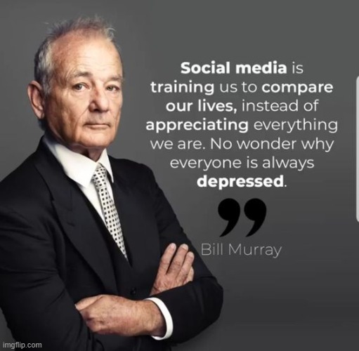 Some Movie Stars Make Sense... very few, but some. | image tagged in vince vance,bill murray,quotes,social media,memes,comparison | made w/ Imgflip meme maker