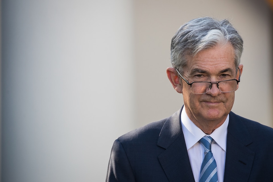 High Quality Jerome Powell slipping glasses Blank Meme Template