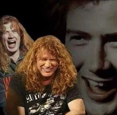 Dave Mustaine laughing Blank Meme Template