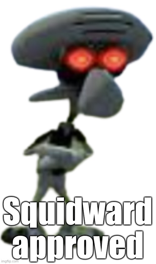 Red Mist Squidward (Transparent) | Squidward approved | image tagged in red mist squidward transparent | made w/ Imgflip meme maker