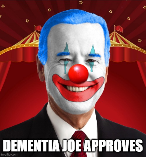 DEMENTIA JOE APPROVES | made w/ Imgflip meme maker