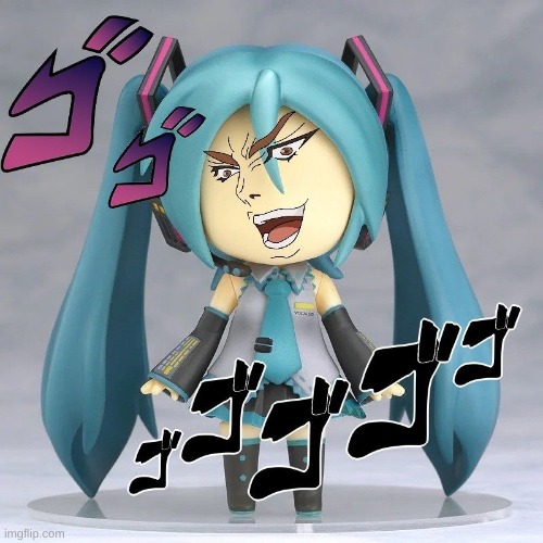 miku dio | image tagged in miku dio | made w/ Imgflip meme maker