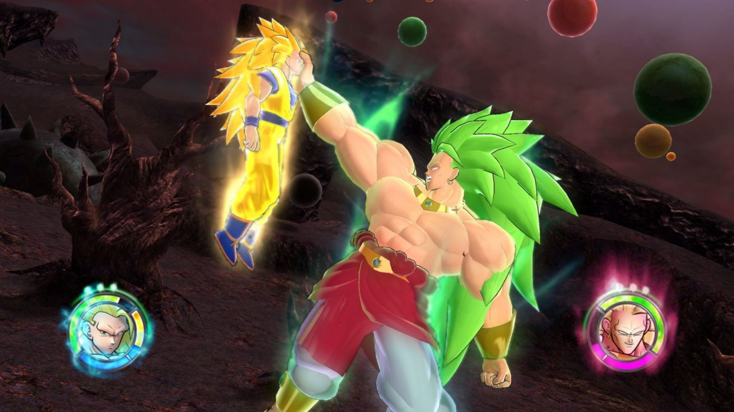 High Quality SSJ3 Goku and SSJ3 Broly Blank Meme Template