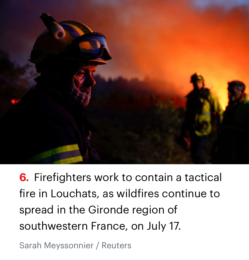 Forest fire in France Blank Meme Template