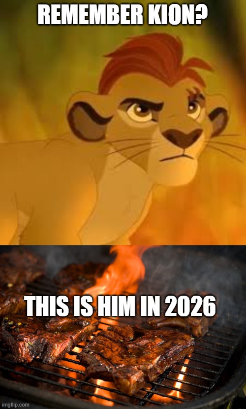 REMEMBER KION? THIS IS HIM IN 2026 | image tagged in kion crybaby,grill | made w/ Imgflip meme maker