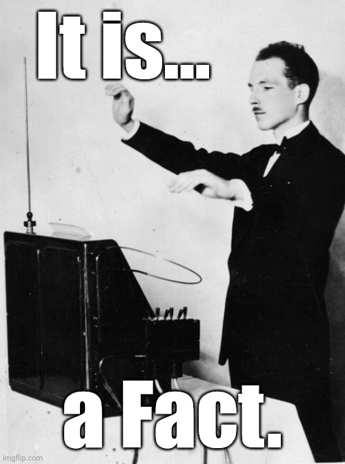 Theramin - Music for Nerds | It is... a Fact. | image tagged in theramin - music for nerds | made w/ Imgflip meme maker