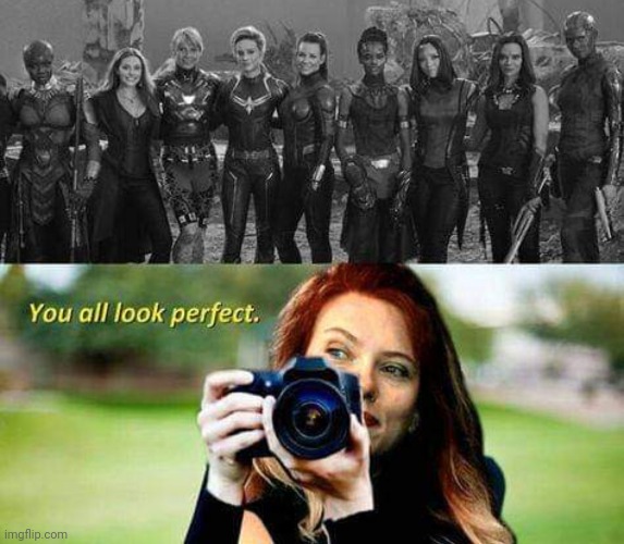 She was actually the camera women | image tagged in scarlett johansson,black widow,avengers endgame | made w/ Imgflip meme maker