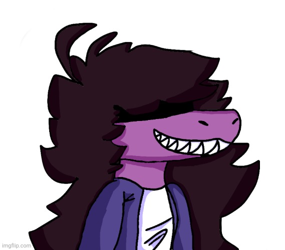 I drew Susie a few days ago because yes | image tagged in deltarune | made w/ Imgflip meme maker