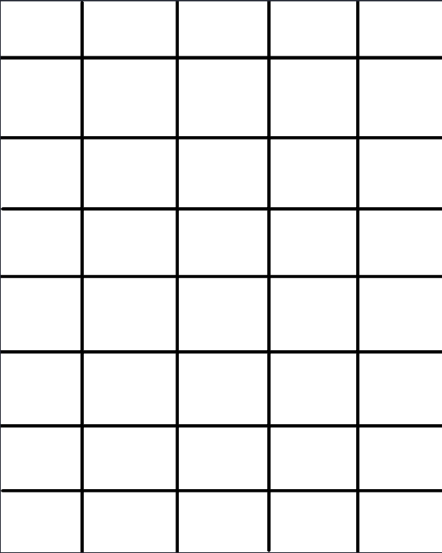 High Quality Cross graph 5 x 8 Blank Meme Template