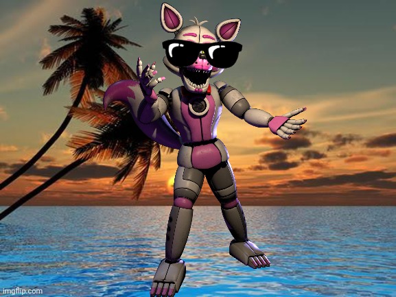 High Quality Funtime Foxy Blank Meme Template