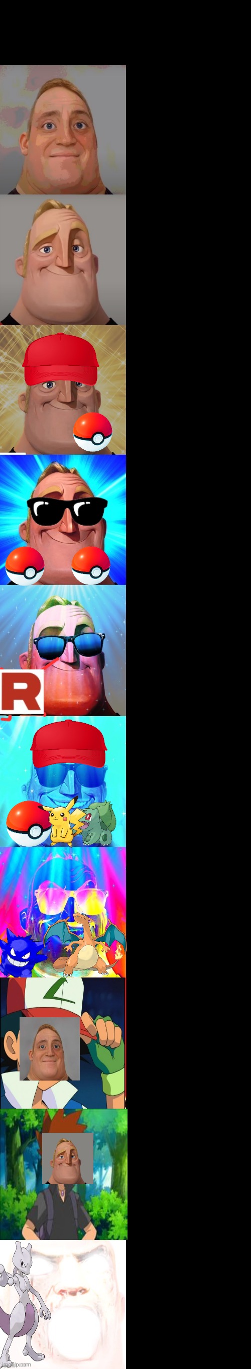 High Quality Mr. Incredible becoming Pokemon trainer Blank Meme Template