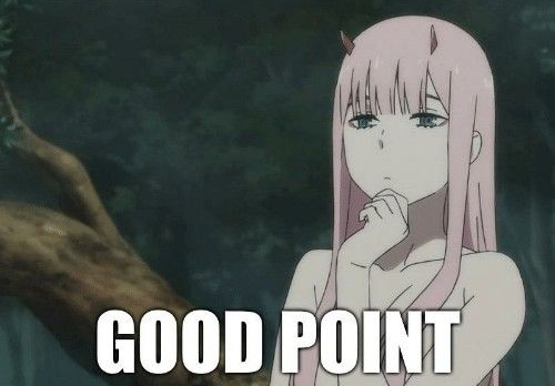 High Quality zero two good point Blank Meme Template