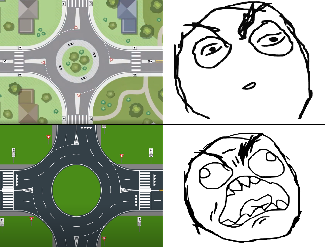 Street circles Blank Meme Template