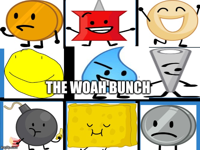 Brady Bunch Squares | THE WOAH BUNCH | image tagged in brady bunch squares | made w/ Imgflip meme maker