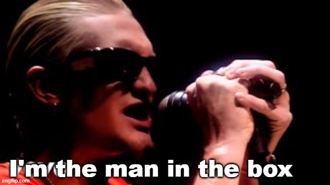 Layne staley | I'm the man in the box | image tagged in layne staley | made w/ Imgflip meme maker