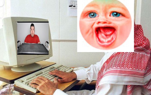 Arabic guy on computer transparent image | image tagged in arabic guy on computer transparent image | made w/ Imgflip meme maker