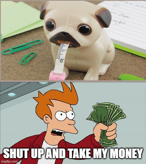 Shut Up And Take My Money Fry | SHUT UP AND TAKE MY MONEY | image tagged in memes,shut up and take my money fry | made w/ Imgflip meme maker