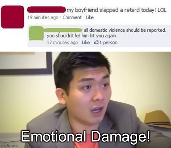 Second hand pain | Emotional Damage! | image tagged in emotional damage | made w/ Imgflip meme maker