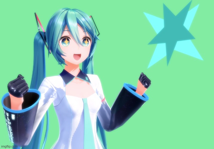 excited miku | image tagged in excited miku | made w/ Imgflip meme maker