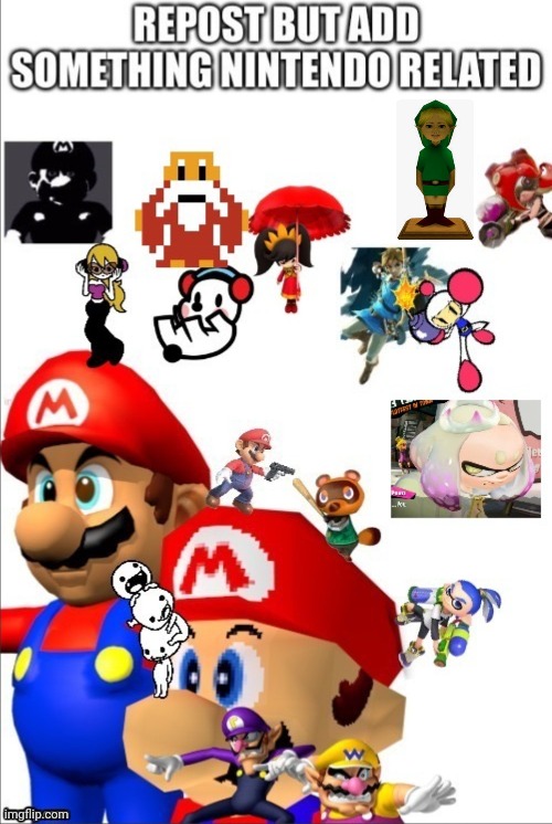 Repost but add something Nintendo related | image tagged in repost | made w/ Imgflip meme maker