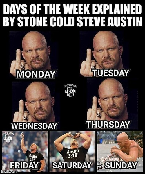 image tagged in stone cold,steve austin,wwe,memes,funny | made w/ Imgflip meme maker