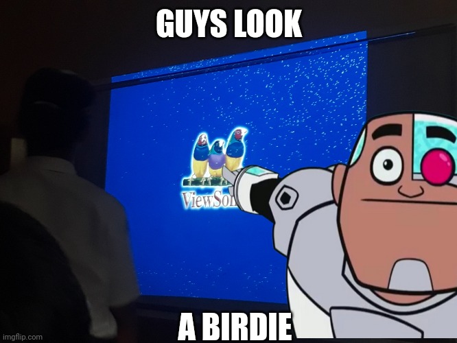3 birdies | GUYS LOOK; A BIRDIE | image tagged in memes,guys look a birdie | made w/ Imgflip meme maker