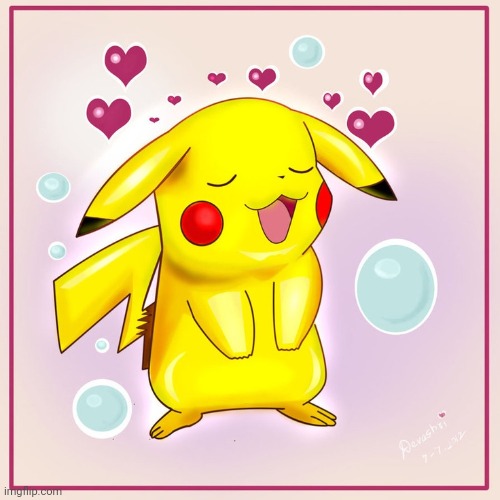 pikachu hearts | image tagged in pikachu hearts | made w/ Imgflip meme maker