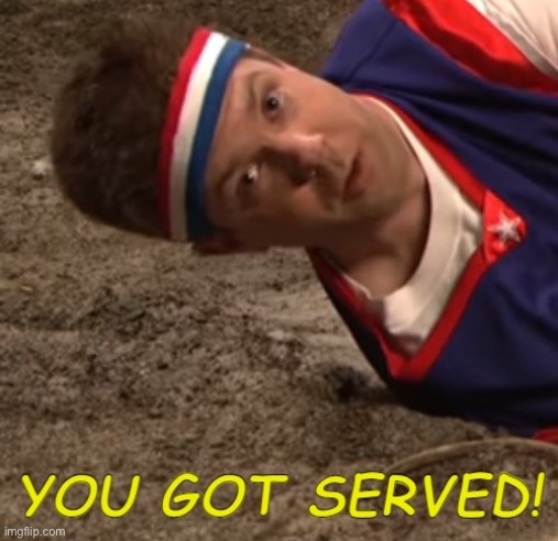 Flip-Flop "You Got Served!" | image tagged in flip-flop you got served | made w/ Imgflip meme maker