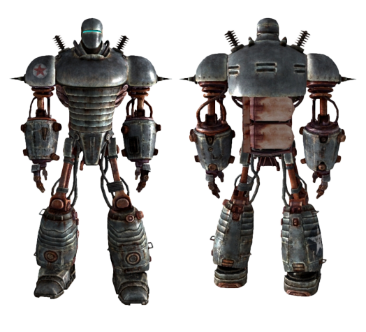 High Quality Liberty Prime Front And Back Transparent Background Blank Meme Template