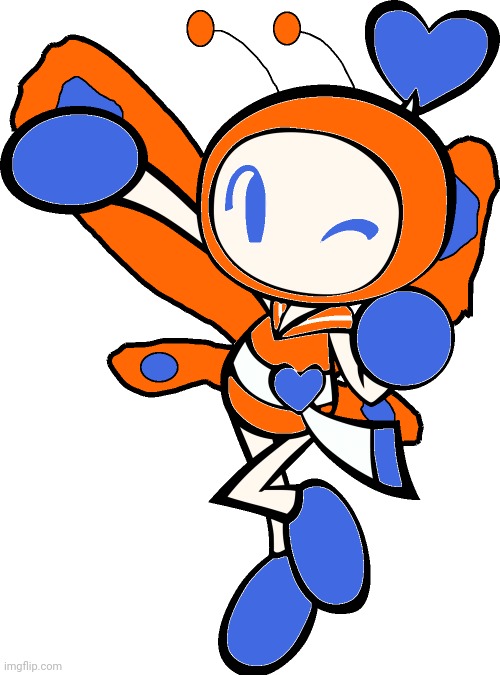 Here's another Bomberman OC named Mothra Bomber (Adult) | image tagged in mothra bomber adult,bomberman,godzilla,ocs,mothra | made w/ Imgflip meme maker