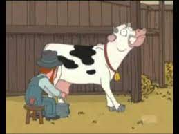 High Quality (Family Guy) Farmer Milking Cow Blank Meme Template