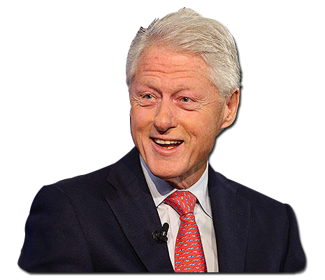 Bill Clinton bust with transparency Blank Meme Template