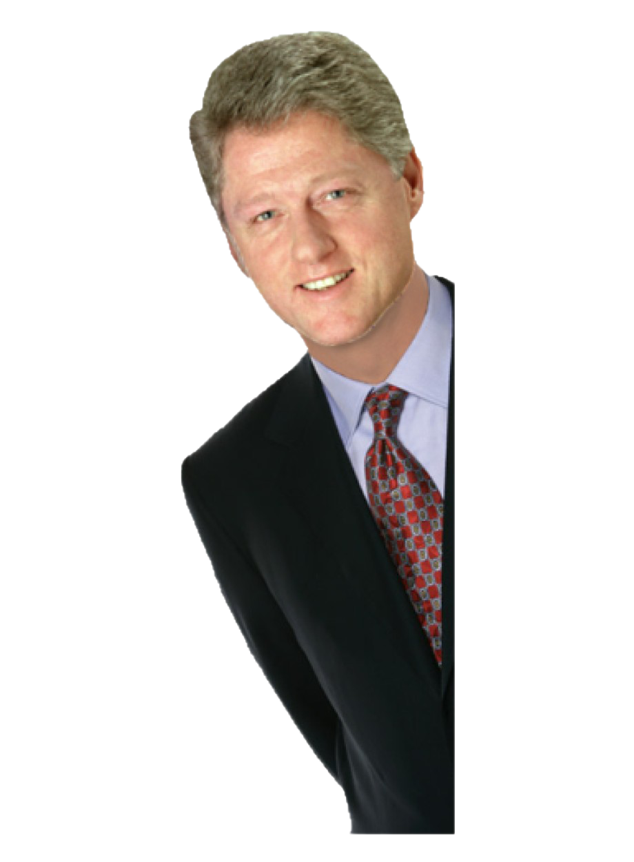 High Quality Bill Clinton cornered with transparency Blank Meme Template