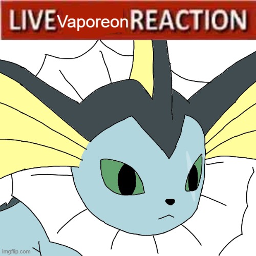 Live Vaporeon reaction | image tagged in live vaporeon reaction | made w/ Imgflip meme maker