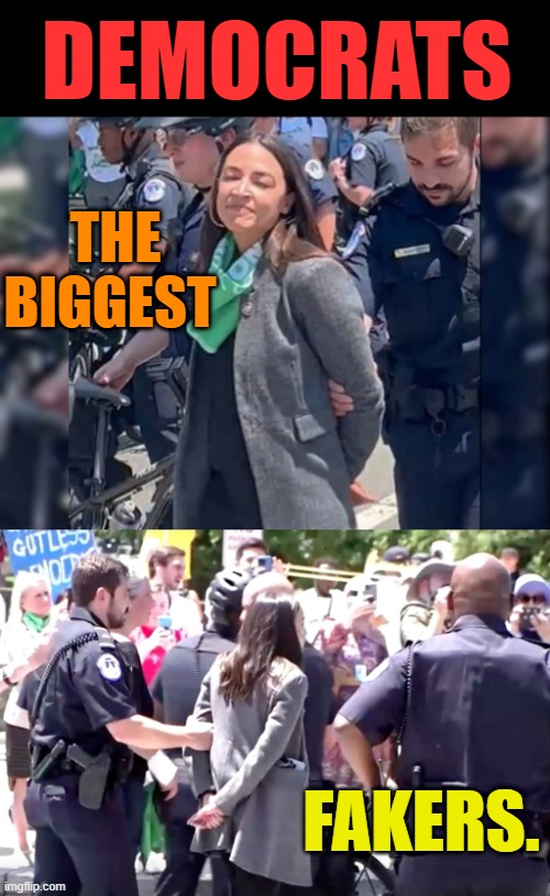 Would You Expect Anything Else? |  DEMOCRATS; THE BIGGEST; FAKERS. | image tagged in memes,politics,aoc,democrats,big,fakery | made w/ Imgflip meme maker