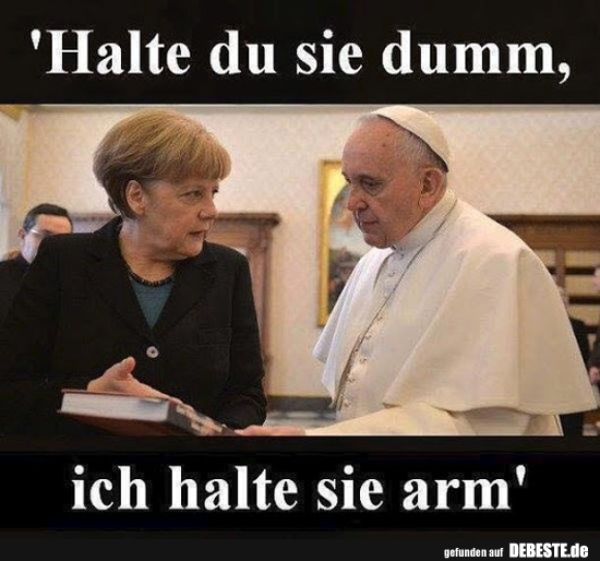 pope merkel Blank Meme Template