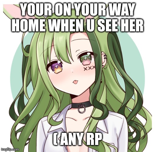 YOUR ON YOUR WAY HOME WHEN U SEE HER; ( ANY RP | made w/ Imgflip meme maker