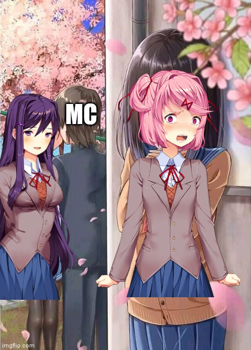 MC | image tagged in ddlc | made w/ Imgflip meme maker