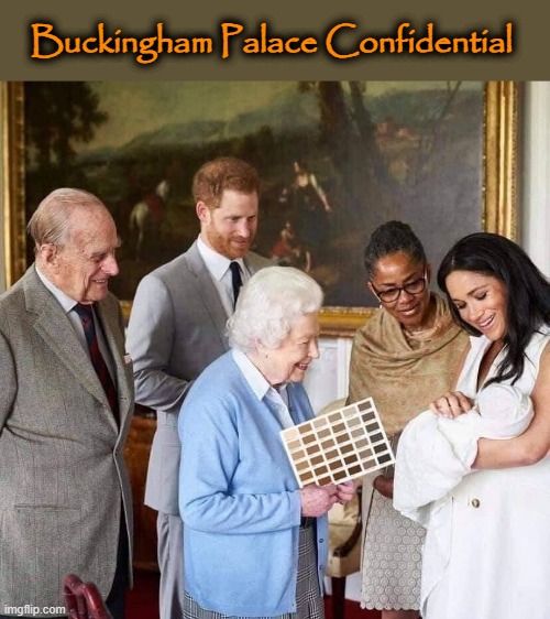 Queen meets baby. | Buckingham Palace Confidential | image tagged in decorating | made w/ Imgflip meme maker