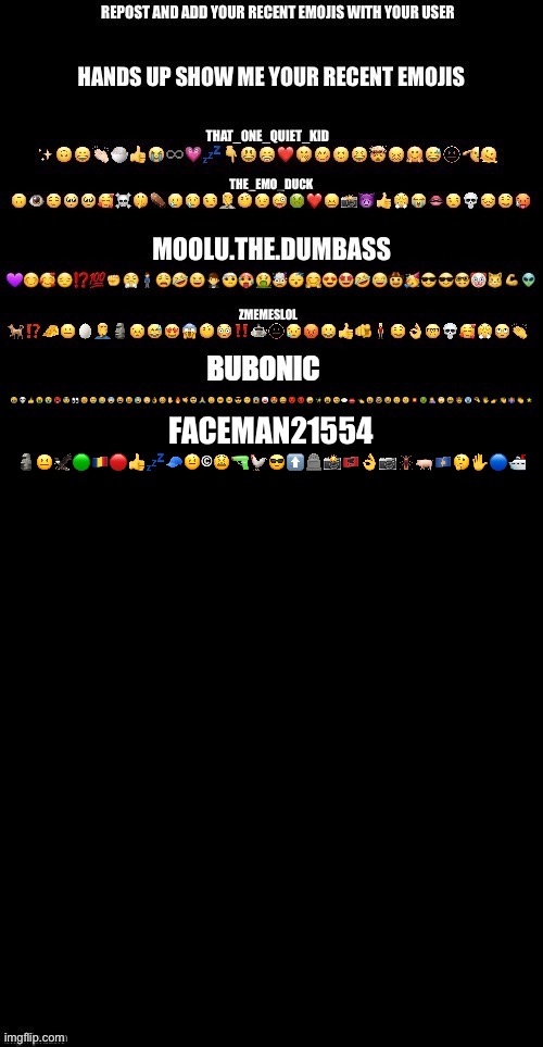 🗿😐🦅🟢🇷🇴🔴👍💤🧢🤨©😫🔫🐓😎⬆️🪦📸🇦🇱👌📷🪳🐖🇽🇰🤔✋🔵🛳; FACEMAN21554 | made w/ Imgflip meme maker